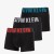 Calvin Klein ανδρικά boxers (microfiber) 3pack μαύρα με διαφορετικό χρώμα στα γράμματα, 88%reprocessed polyeser 12%elastan 000NB3608A-3YN