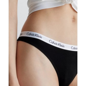 Calvin Klein γυναiκείο 3pack thong βαμβακερά, κανονική γραμμή 90%cotton 10%elastane 000QD3587E-HVN