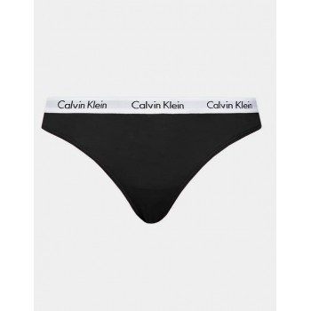 Calvin Klein γυναiκείο 3pack thong βαμβακερά,κανονική γραμμή 90%cotton 10%elastane  000QD5145E-MMV
