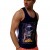 Miami beach ανδρικό καλοκαιρινό μπλουζάκι τιράντα σε μαύρο χρώμα 0361