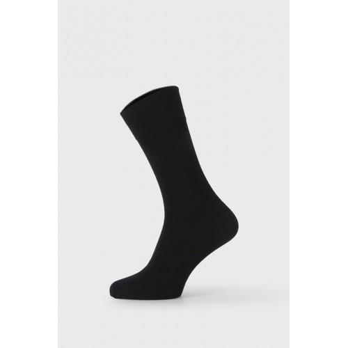Pro thermal ανδρική κάλτσα βαμβακερή ψηλή 90% βαμβάκι 14606-BLACK