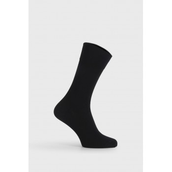 Pro ανδρική κάλτσα μπαμπού premium style ψηλή σε μαύρο χρώμα 17604-BLACK