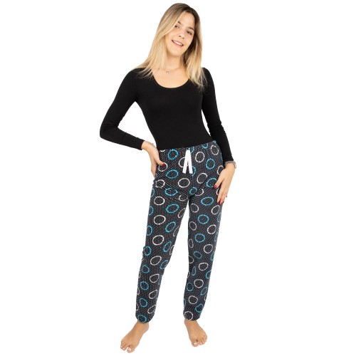 Calzedoro γυναικείο παντελόνι πυτζάμας φλις με σχέδιο και λάστιχο στην μέση 200-PANTS