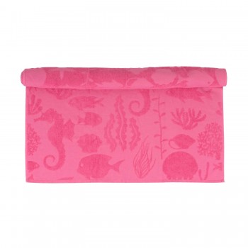 Calzedoro πετσέτα θαλάσσης ροζ με σχέδια 90x180 2023-ΡΟΖ
