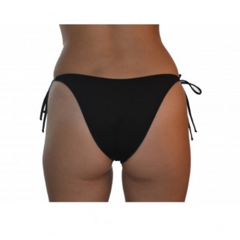 Blu4u γυναικείο μαγιό bottom brazil με δέσιμο μαυρο χρώμα,κανονική γραμμή,100%polyester 2036578-02