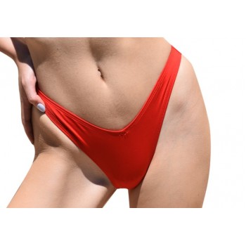 Bluepoint γυναικείο μαγιό bottom brazil ψηλόμεσο σε κόκκινο χρώμα,κανονική γραμμή,100%polyester 2106584-07