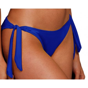 Blu4u γυναικείο μαγιό bottom brazil με δέσιμο στο πλάι σε μπλε ηλεκτρίκ χρώμα,κανονική γραμμή,100%polyester 2136586-14