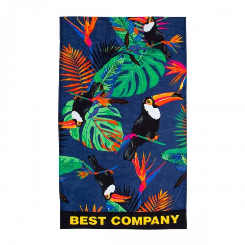Best Company πετσέτα θαλάσσης σε πολύχρωμη με σχέδιο. Διαστάσεις: 85x160 2190