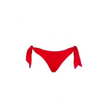 Bluepoint γυναικείο μαγιό bottom με δέσιμο brazil/string κόκκινο,κανονική γραμμή,100%polyester 22065087-07
