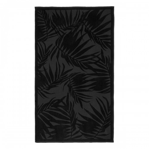 Beauty Home πετσέτα θαλάσσης σε μαύρο χρώμα με σχέδιο. Διαστάσεις: 85x160 2230