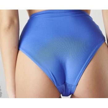 Blu4u γυναικείο μαγιό bottom ψηλόμεσο χωρίς ραφές με σούρα μπροστά ρουα,κανονική γραμμή,100%polyester 22365094-14