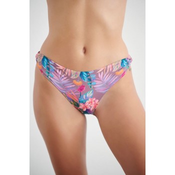 Blu4u γυναικείο μαγιό bottom brazil φλοράλ σε ροζ αποχρώσεις χωρίς ραφές,κανονική γραμμή,100%polyester 23365026-11