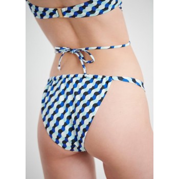 Blu4u γυναικείο μαγιό bottom brazil με σχέδια σε μπλε αποχρώσεις με κορδονάκι στο πλαι,κανονική γραμμή,100%polyester 23365055-04 Blu4u γυναικείο μαγιό bottom brazil με σχέδια σε μπλε αποχρώσεις με κορδονάκι στο πλαι,κανονική γραμμή,100%polyester 23365055-04