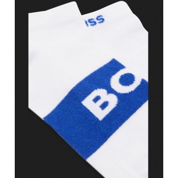 Boss ανδρικές κάλτσες 2pack βαμβακερές σοσόνι σε λευκό χρώμα 50467747-106
