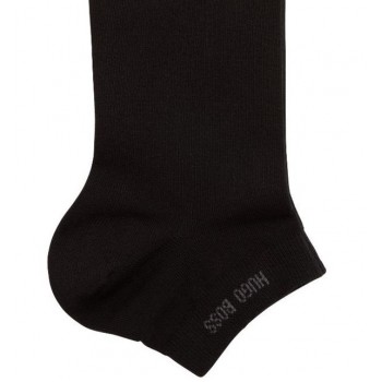 Boss ανδρικές κάλτσες 2pack βαμβακερές σοσόνι σε μαύρο χρώμα 50469849-001