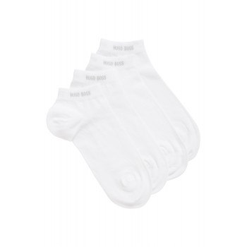 Boss ανδρικές κάλτσες 2pack βαμβακερές ,σοσόνι σε λευκό χρώμα 50469849-100