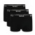 Boss ανδρικά βαμβακερά μποξεράκια 3pack σε μαύρο χρώμα με μαύρο λάστιχο 50475274-001