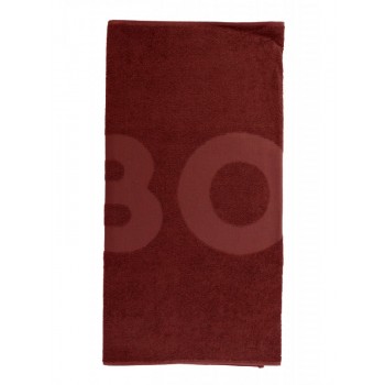 Boss unisex πετσέτα θαλάσσης σε κεραμιδί χρώμα με τα γράμματα της εταιρίας 160x80 50492252-248