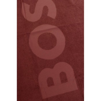 Boss unisex πετσέτα θαλάσσης σε κεραμιδί χρώμα με τα γράμματα της εταιρίας 160x80 50492252-248
