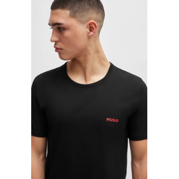 Hugo ανδρικά βαμβακερά 3pack t-shirts μαύρα 50493972-001 Hugo ανδρικά βαμβακερά 3pack t-shirts μαύρα 50493972-001