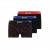 Boss ανδρικά μποξεράκια βαμβακερά 3pack σε μαύρο χρώμα με διαφορετικό λάστιχο 50499389-961
