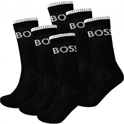 Boss ανδρικές κάλτσες 6pack σε μαύρο χρώμα 50510168-001