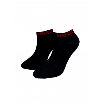 Hugo ανδρικές κάλτσες 2pack σοσόνι σε μαύρο και σε λευκό χρώμα 50514116-401