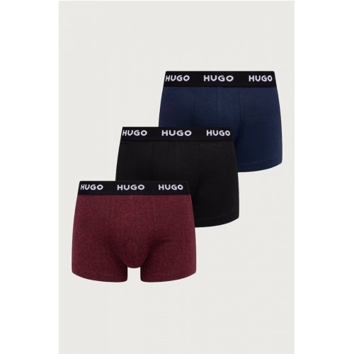 Hugo ανδρικά βαμβακερά 3pack boxers σε τρία διαφορετικά σχέδια και χρώματα 50532550-606 Hugo ανδρικά βαμβακερά 3pack boxers σε τρία διαφορετικά σχέδια και χρώματα 50532550-606