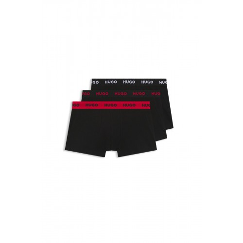Hugo ανδρικά boxers 3pack σε μαύρο χρώμα με διαφορερικό λάστιχο 95%cotton 5%elastane 50532611-010 Hugo ανδρικά boxers 3pack σε μαύρο χρώμα με διαφορερικό λάστιχο 95%cotton 5%elastane 50532611-010