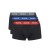 Hugo ανδρικά βαμβακερά 3pack boxers σε μαύρο χρώμα με διαφορετικό χρώμα στο λάστιχο 50532611-982