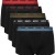 Hugo ανδρικά βαμβακερά 5pack boxers σε μαύρο χρώμα με διαφορετικό χρώμα στο λάστιχο, κανονική γραμμή 95%cotton 5%elastane 50532619-963