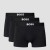 Boss ανδρικά boxers 3pack σε μαύρο χρώμα με μαύρο λάστιχο, κανονική γραμμή 95%cotton 5%elastane (organic cotton) 50544263-001