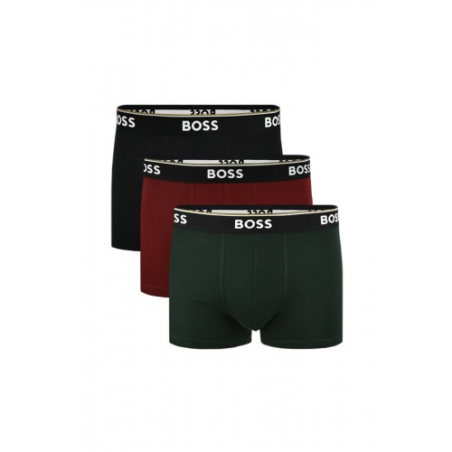 Boss ανδρικά boxers 3pack σε τρία διαφορετικά χρώματα, κανονική γραμμή 95%cotton 5%elastane 50554693-964 Boss ανδρικά boxers 3pack σε τρία διαφορετικά χρώματα, κανονική γραμμή 95%cotton 5%elastane 50554693-964