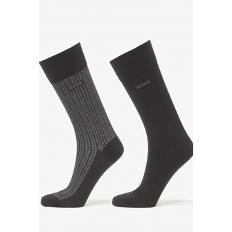 Boss ανδρικές ψηλές κάλτσες (2pack) σε δύο διαφορετικά σχέδια 50568276-001