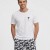 Koza Underwear ανδρική πυτζάμα βαμβακερή  με σορτς σε λευκό χρώμα με σχέδιο στο επάνω και στο κάτω μέρος 96%cotton 4%elastane 5099-WHITE