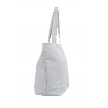 Miami Βeach γυναικεία τσάντα σε άσπρο χρώμα 5555-WHITE