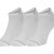 Calvin Klein ανδρικές βαμβακερές κάλτσες (3packs) κοντές σε άσπρο χρώμα 701218718-002