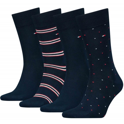 Tommy Hilfiger ανδρικές βαμβακερές κάλτσες 4pack (συσκευασία δώρου) 701224441-001