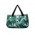 Acquadicocco γυναικεία τσάντα θαλάσσης σε πράσινο χρώμα με σχέδιο και ψάθινο μαύρο χερούλι  AQ30424-03