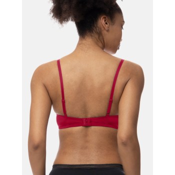 Dorina γυναικείο σουτείν t-shirt bra michelle με λίγη ενίσχυση σε κόκκινο χρώμα κανονική γραμμή 84%nylon 16%spandex D17192MI033-RD0044