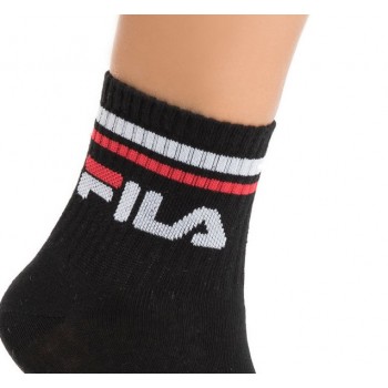 Fila unisex αθλητικές ημίκοντες κάλτσες 3 τεμαχίων (3pack) F9398-BLACK
