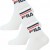 Fila unisex αθλητικές ημίκοντες κάλτσες 3 τεμαχίων (3pack) F9398-WHITE