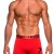 Inizio ανδρικό βαμβακερό boxer με μεταλιζέ λάστιχο κόκκινο χρώμα,στενή γραμμή,95%cotton 5%elastane  IN4501-09