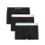 Calvin Klein ανδρικά βαμβακερά boxer 3pack σε μαύρο χρώμα με διαφορετικό χρώμα στο λάστιχο, κανονική γραμμή,95%cotton 5%elastane LV00NB4389-3ZG