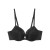 Calvin Klein σουτιέν push-up με ενίσχυση σε μαύρο χρώμα με δαντέλα στο μπροστά μέρος 91%polyester 9%elastane. LV00QF8442-UB1