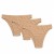 Calzedoro γυναικεία εσώρουχα 3pack brazilian σε μπεζ χρώμα (ποιότητα bamboo) M1440-BEIGE