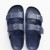 Calzedoro ανδρικες παντόφλες slides τυπου birkenstock σε σκουρο μπλε χρώμα M2026-NAVY