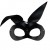 Calzedoro sexy δερμάτινη μάσκα με αυτάκια λαγουδάκι σε μαύρο χρώμα MASK-BLACK