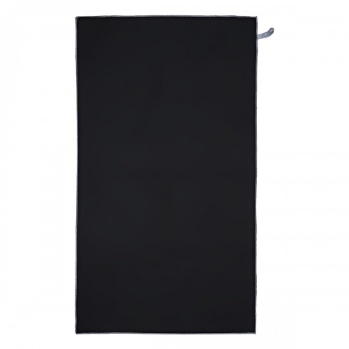 Beauty Home πετσέτα θαλάσσης σε μαύρο χρώμα μονόχρωμη με θήκη. Διαστάσεις: 90x160 N10-Black