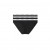 Calvin Klein γυναικεία bikini 3pack βαμβακερά σε μαύρο χρώμα με λευκό λάστιχο QD5207E-UB1